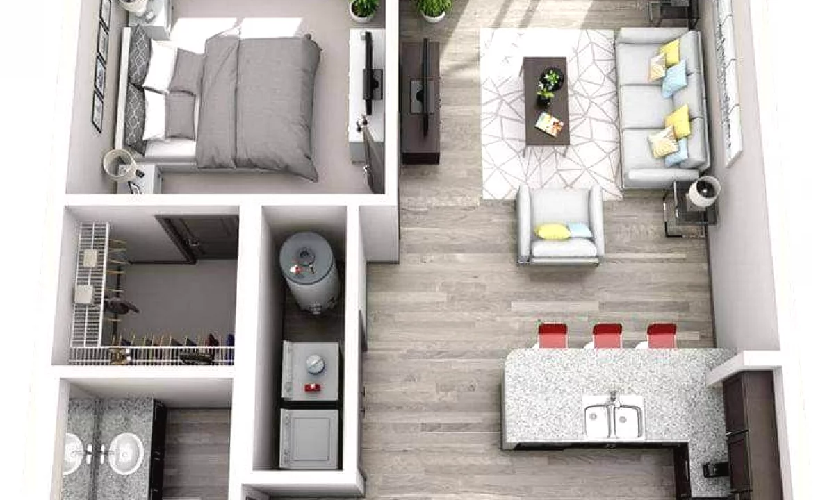 Shtepi ne shitje Apartament ne Tirane, 1+1, Mobilimi Bosh, pa mobiluar, Pagesa 110,000  Euro.