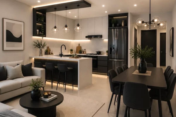 QUANTUM RESIDENCE/Rruga Panorama , jepet me qera apartament 1+1+parking modern .