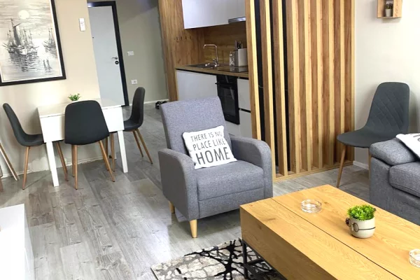 Apartament 1+1 me qera ne Tirane zona Vasil Shanto/Pallati me Shigjeta