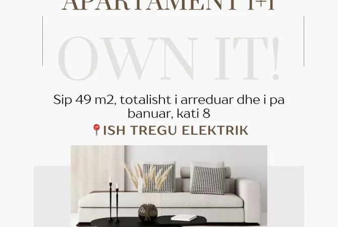 Shitet apartament 1+1