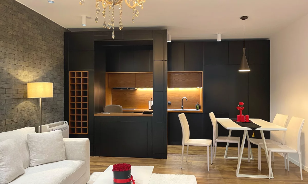 Shtepi ne shitje Apartament ne Tirane, 1+1, Mobilimi E mobiluar, Pagesa 250,000  Euro.