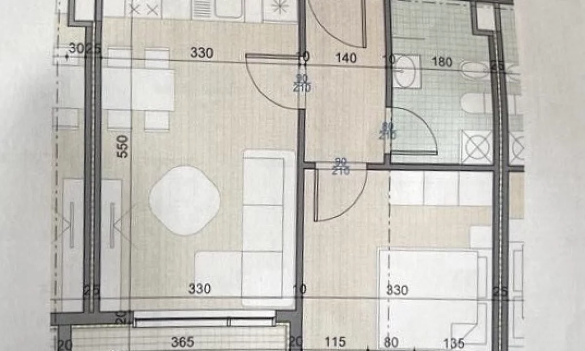 Shtepi ne shitje Apartament ne Tirane, 1+1, Mobilimi Bosh, pa mobiluar, Pagesa 93,000  Euro.