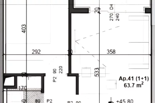 🏢Zogu i Zi,tek Rezidenca “Soho Towers” shitet apartament 1+1, 181,545Euro