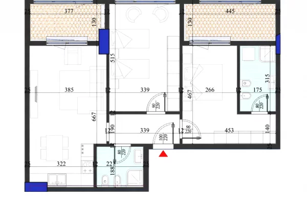 Apartment for sale in Tirana 2+1, Emty