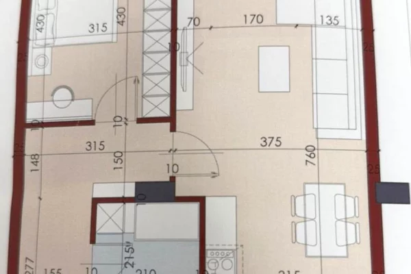 🏢Rruga e Dibres,prane Komisariatit Nr.4 shitet apartament 1+1, 135,000€uro