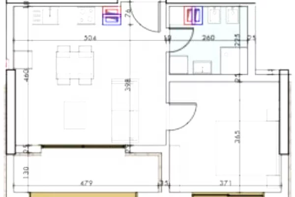 Shtepi ne shitje Apartament ne Tirane, 1+1, Mobilimi Bosh, pa mobiluar, Pagesa 275,000  Euro.