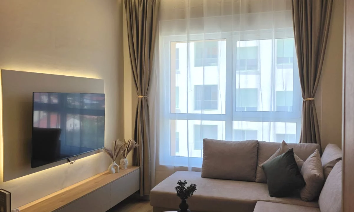 Shtepi me qera Apartament ne Tirane, 1+1, Mobilimi E mobiluar, Pagesa 45,000  Leke.