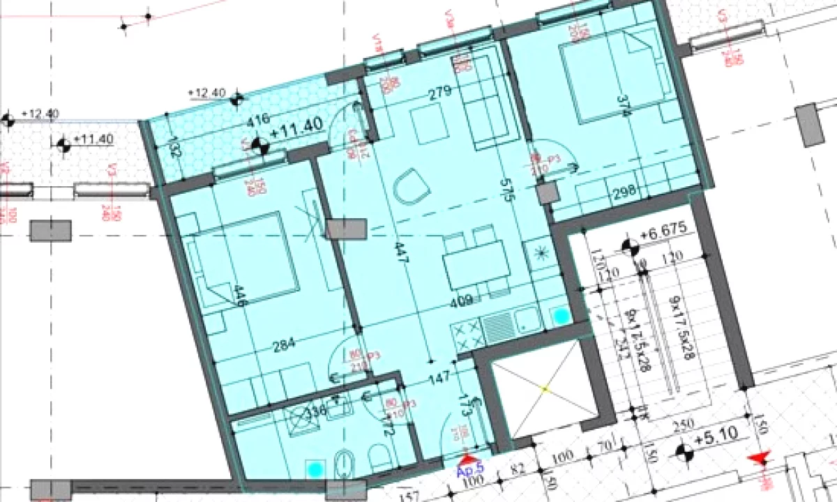 Apartment for sale in Tirana 2+1, Emty