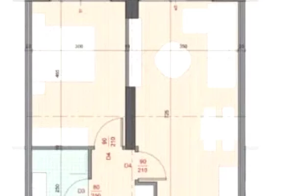 Apartment for sale in Tirana 1+1, Emty
