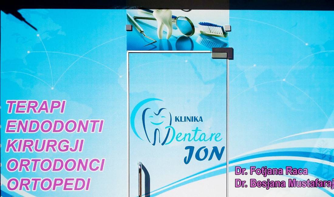Klinika dentare Jon ofon sherbime si: Pastrim dhe Zbardhim, Mbushje te gradave te ndryshme, Extraksione (heqje), Implante etj