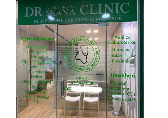 Klinike qe ofron sherbime per vizita mjeksore, Analiza Laboratorike, Ekografi, Skaner dhe Rezonance Magnetike