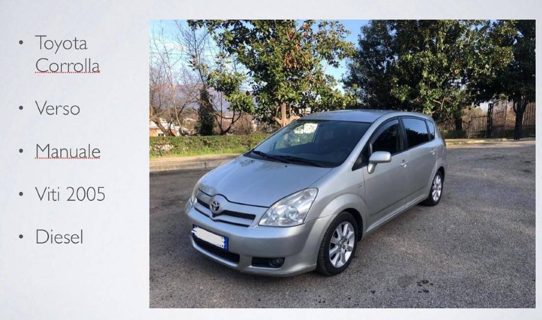 Jepet  me qera Toyota Corrolla duke filluar nga 25 euro dita