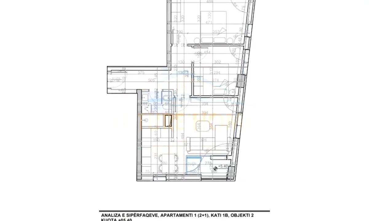 Shtepi ne shitje Apartament ne Tirane, 2+1, Mobilimi Bosh, pa mobiluar, Pagesa 135,699  Euro.
