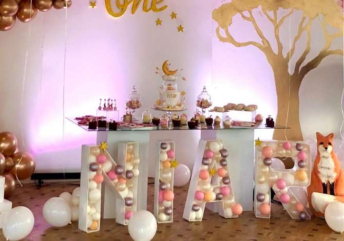 SH.A.O Events ofron organizim per Dasma dhe Evente te ndryshme, Animator, Dekor ambienti, Baby Shower etj.