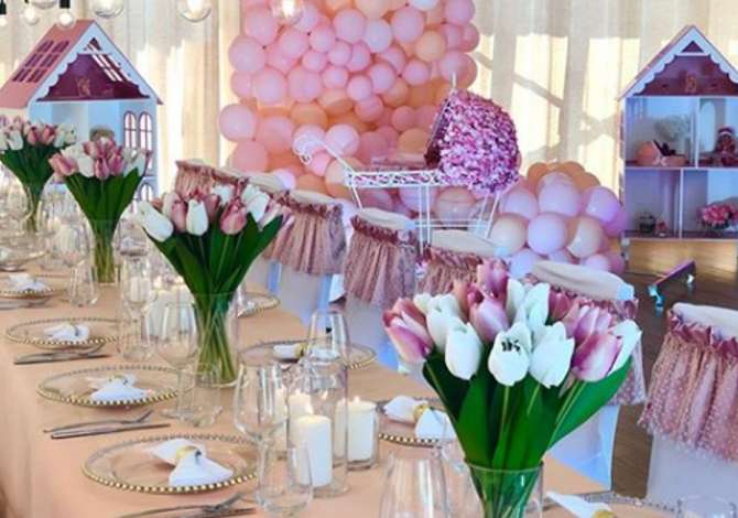 RADEVENT ofron organizim ditelindje, fejesa dhe dasma, dekor salle, baby shower