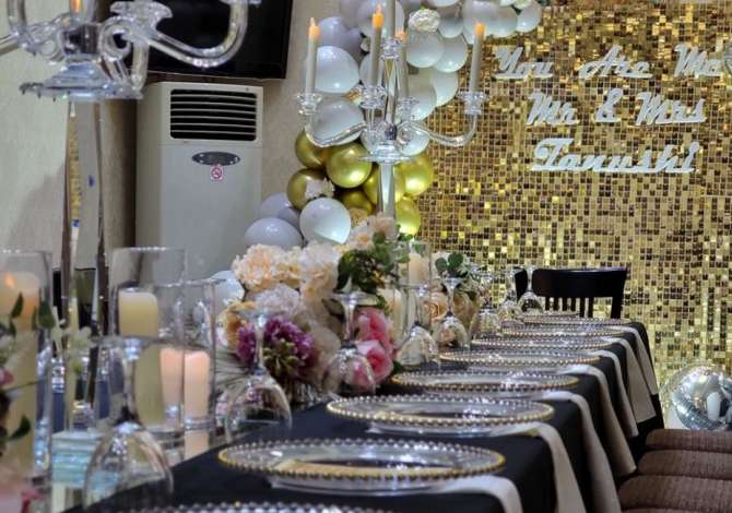 Agjensia M-event ofron dekore ambientsh dhe tavoline, Katering, Fotograf, Muzik dhe Animator