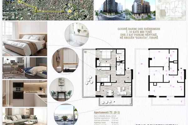 Shitet apartamenti 2+1+2+ Verande  tek Star Bosko,Don Bosko!