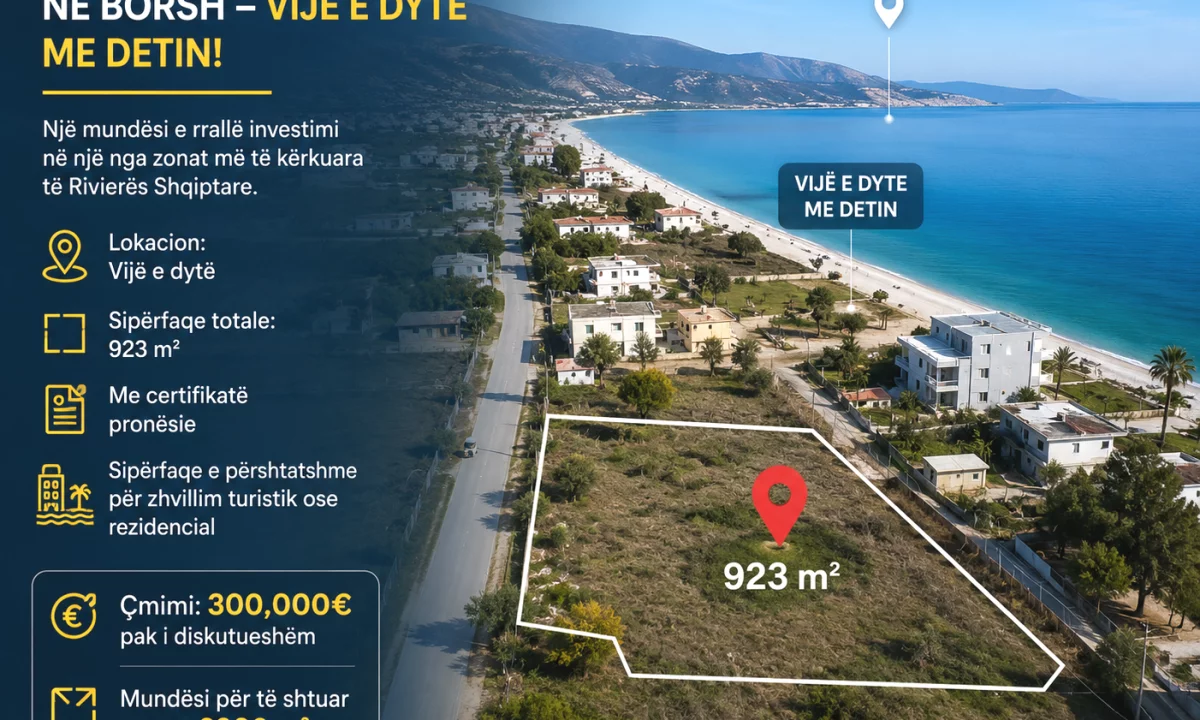 🌊 Shitet toke ne Borsh – Vije e dyte me Detin! 🌴