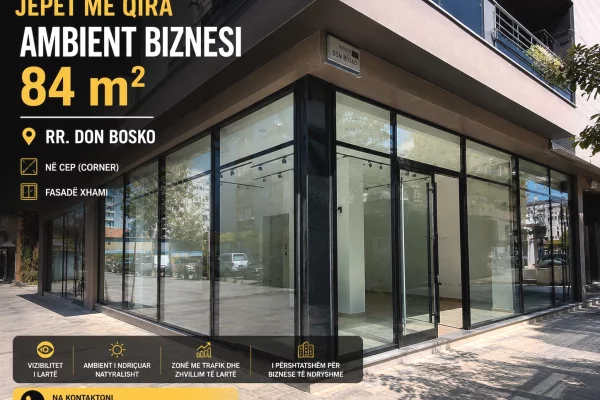 Ambient biznesi me qera 1+1 ne Tirane - 1,000 Euro