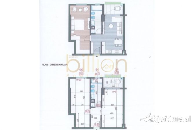 Shtepi ne shitje Apartament ne Tirane, 1+1, Mobilimi Bosh, pa mobiluar, Pagesa 118,000  Euro.