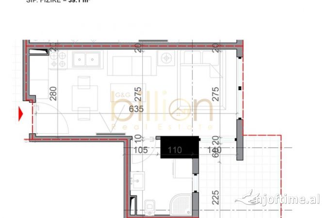 Shtepi ne shitje Apartament ne Lezhe, Garsoniere, Mobilimi Bosh, pa mobiluar, Pagesa 39,100  Euro.