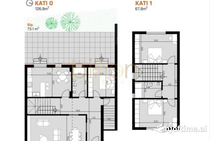 Shtepi ne shitje Duplex(shtepi me 2 kate) ne Tirane, 3+1, Mobilimi Bosh, pa mobiluar, Pagesa 479,820  Euro.