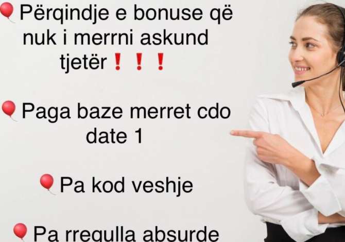 Job Offers for Call Center Agent in Tirana