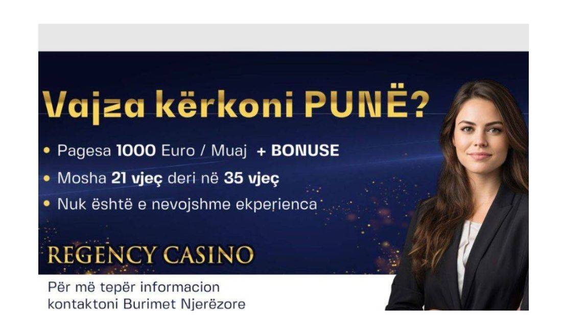 Job Offers in Tirana, Profession Dealer,  Recepsion / mbikqyrese e makinave slot,  Kamariere, Arketare , Beginner/Little experience, Payment 1,000  Euro.