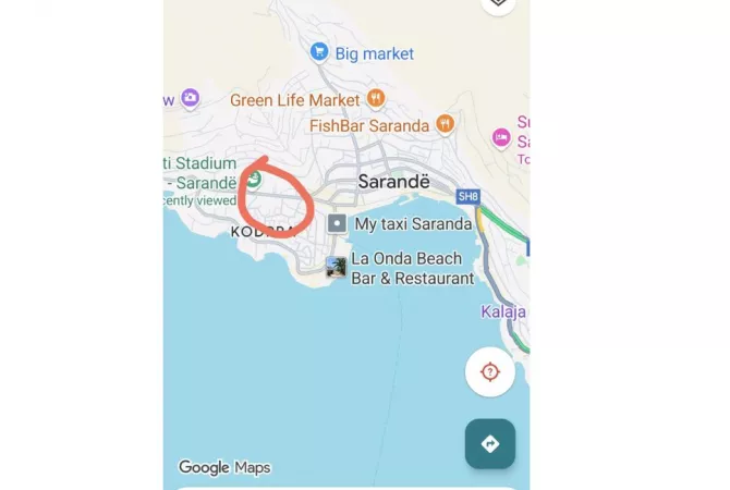 Truall ose Toke ne Sarande - 590,000 Euro