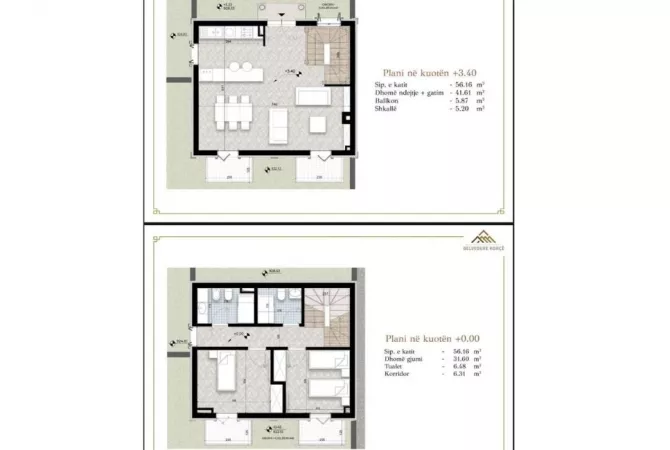 Appartamento in vendita a Koriza 2+1, Vuoto
