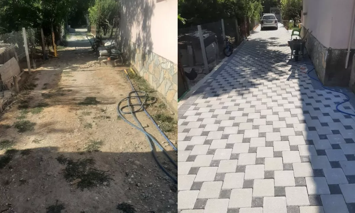 Shtrime me pllaka trotuari 🧱