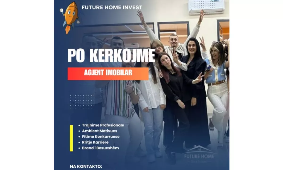 Njoftime Pune ne Durres, Profesioni Agjent Imobiliar , Fillestar/Pak eksperience, Pagesa Me Marreveshje.