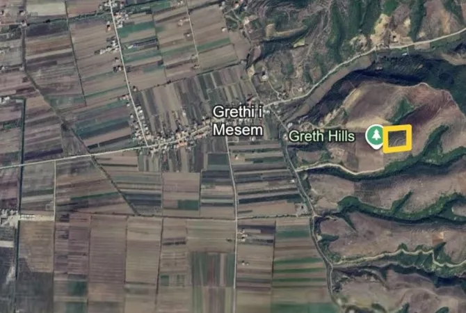  Shitet tokë në kodër me pamje deti në Spille ⚡️