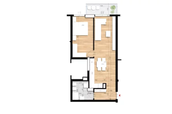  SHITET APARTAMENT 1+1 – ISH FUSHË AVIACIONI (Pranë Rezidencës Turdiu) ✨