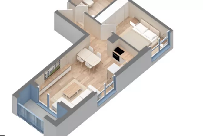 Shes apartament te perfunduar Rezidenca Oxa,Linze!Mundesi kreditimi me kolateralin e kompanise!