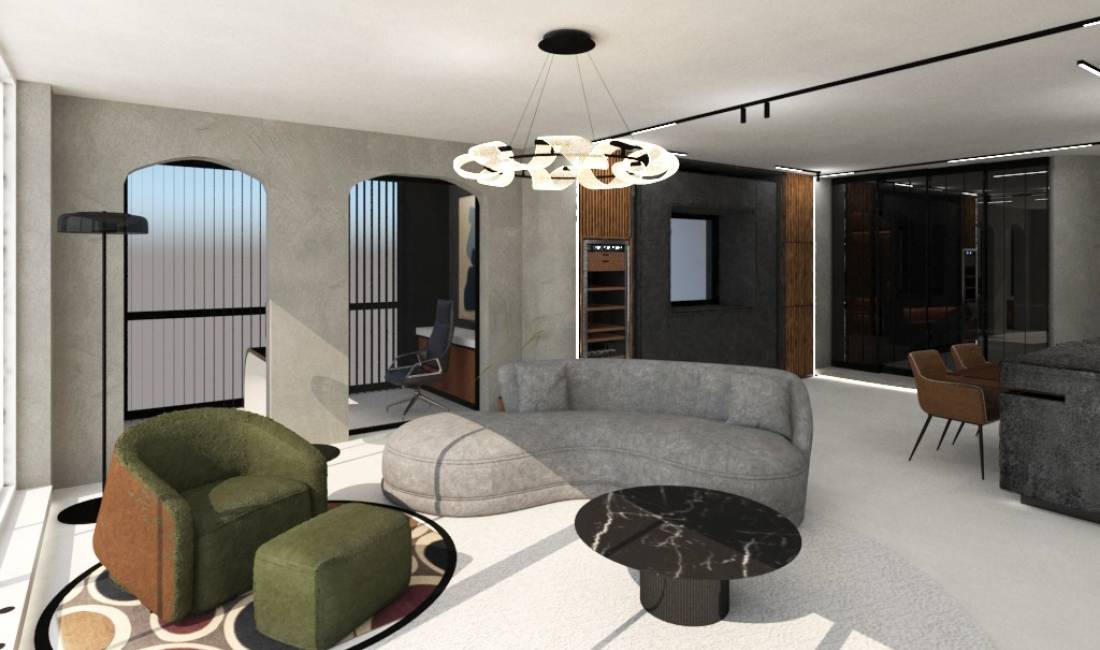 Attico(ultimo piano panoramico) in vendita a Tirana 4+1, Vuoto