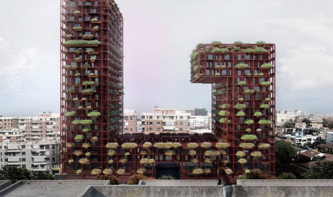 Jepet me qera ambient biznesi tek Garden Bulilding, Rr.Kavajes