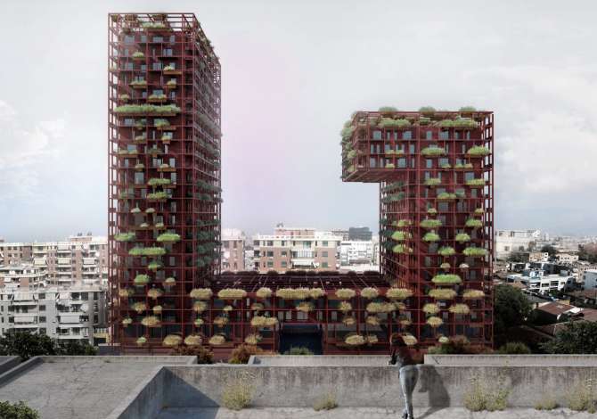 Jepet me qera ambient biznesi tek Garden Bulilding, Rr.Kavajes