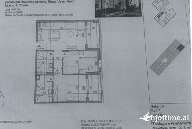 Appartamento in vendita a Tirana 2+1, Vuoto