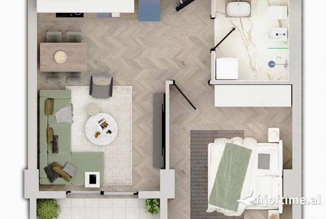 Shitet apartament 1+1 tek Univers City/ 62,900 Euro