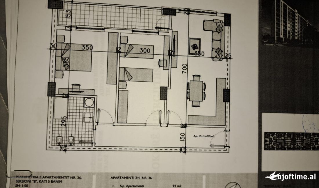 Appartamento in affitto a Tirana 2+1, Vuoto