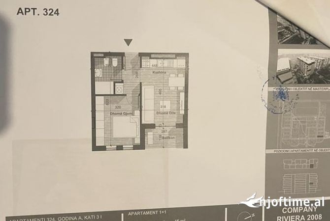 Shitet apartament 1+1 tek Kompleksi Univers City/ 66,000 Euro