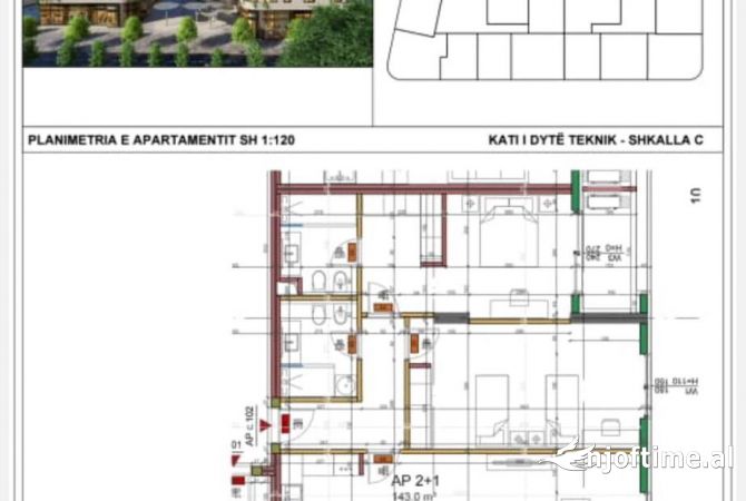 House for Sale 2+1 in Elbasan - 107,250 Euro