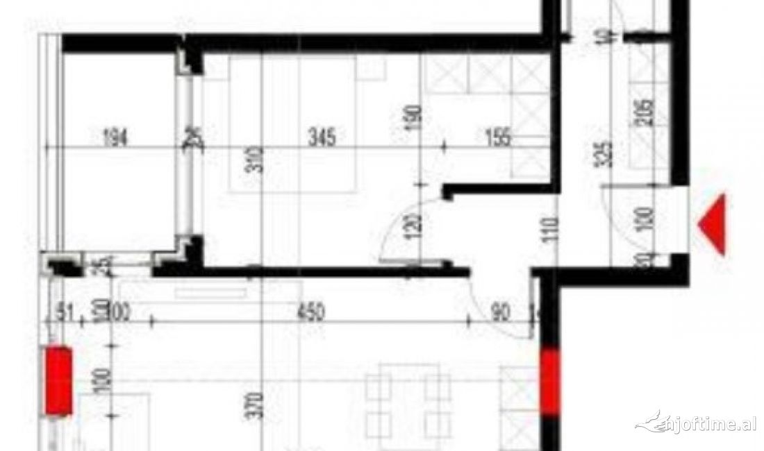 Appartamento in vendita a Tirana 1+1, Vuoto