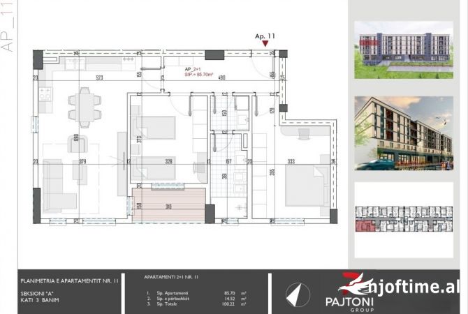 Shtepi ne shitje 2+1 ne Tirane - 80,176 Euro