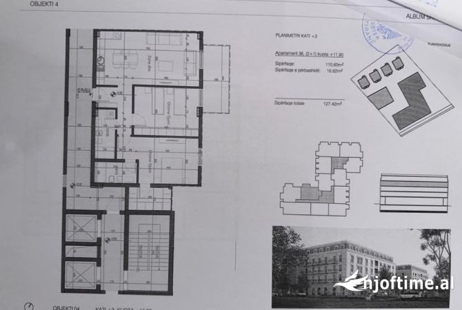Shitet apartament 2+1 ne Sauk, Rezidenca Porta Tirana e Re/ 197,501 €