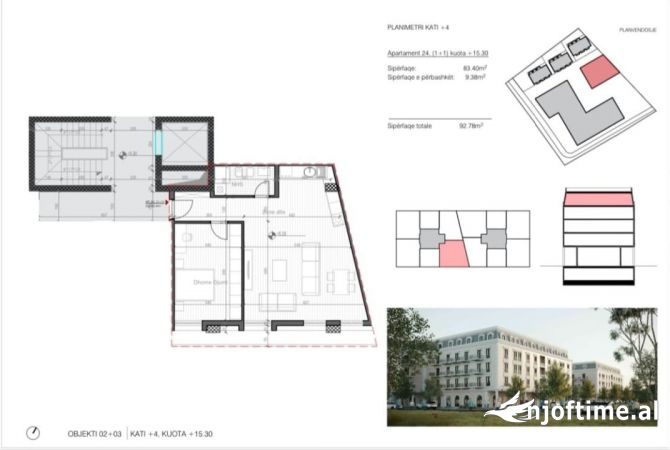 Shitet apartament 1+1 ne Sauk, Rezidenca Porta Tirana e Re/ 148,448 €