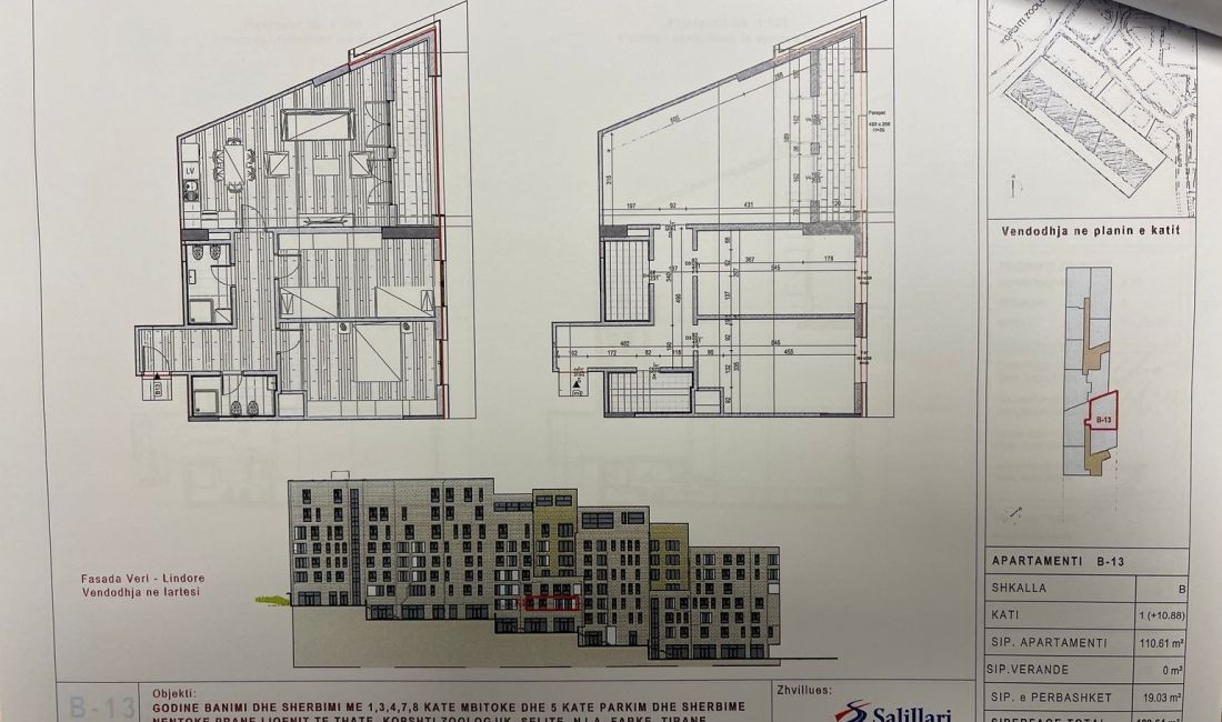 Shtepi ne shitje Apartament ne Tirane, 2+1, Mobilimi Bosh, pa mobiluar, Pagesa 285,208  Euro.