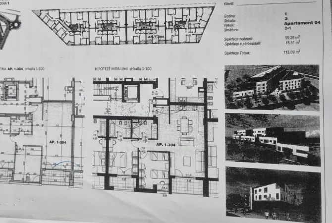 Shitet apartament 2+1+2+2 Liqeni i Thate/ 230,000 Euro