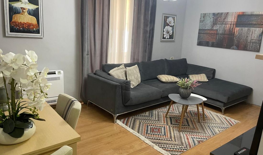 Shtepi ne shitje Apartament ne Tirane, 1+1, Mobilimi E mobiluar, Pagesa 155,000  Euro.